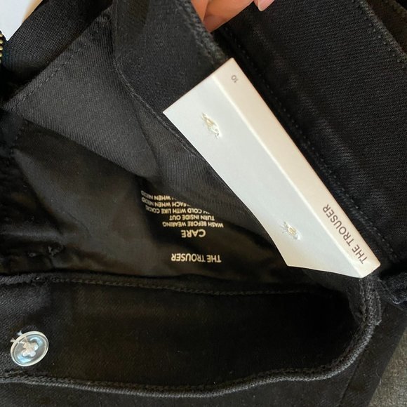 Ann Taylor High Rise Trouser Jeans in Washed Black - Picture 4 of 8